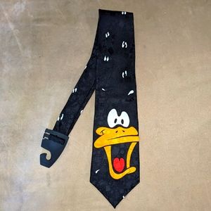 Vintage Looney Tunes Mania Silk Hand Made Necktie